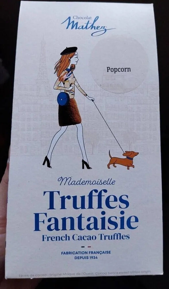 Truffe aux éclats de popcorn