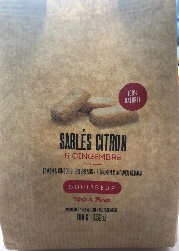 Sablés citron et gingembre