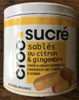 Croc sucré sablé au citron & gingembre