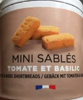 Mini sablés tomate et basilic