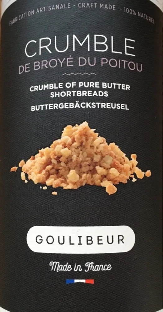 Crumble de broye du poitou