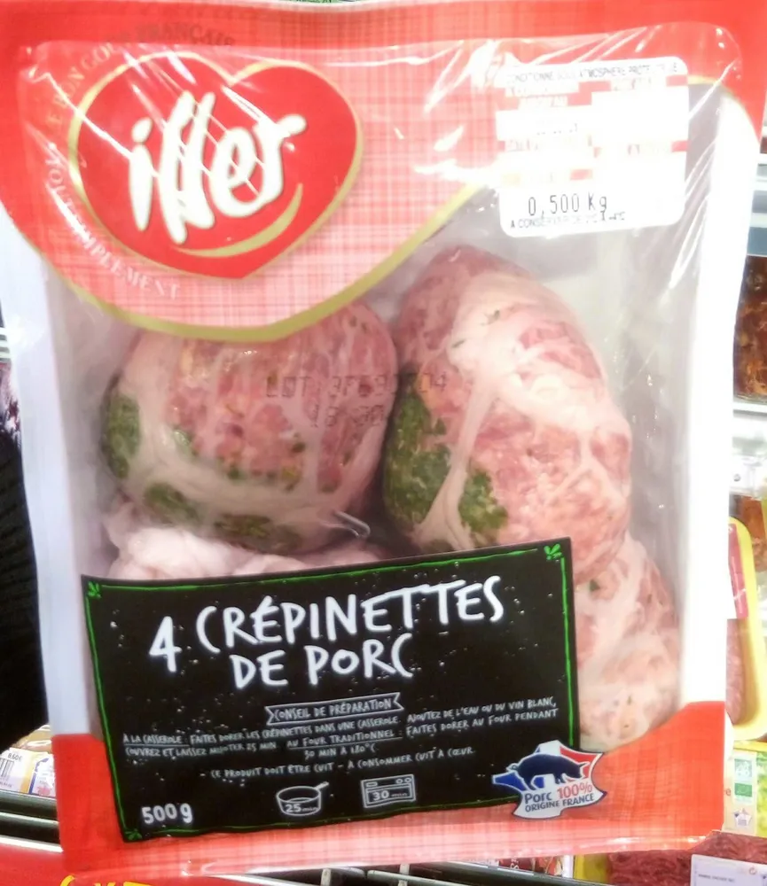 4 crépinettes de porc