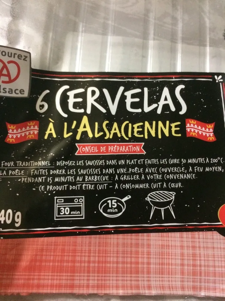 Iller Cervelas à l'Alsacienne la barquette de 6 840 g