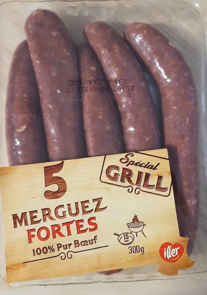 5 merguez fortes "spécial grill"