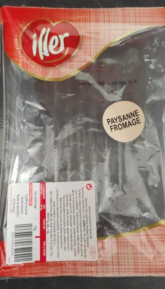 Saucisses paysannes à l'Emmental