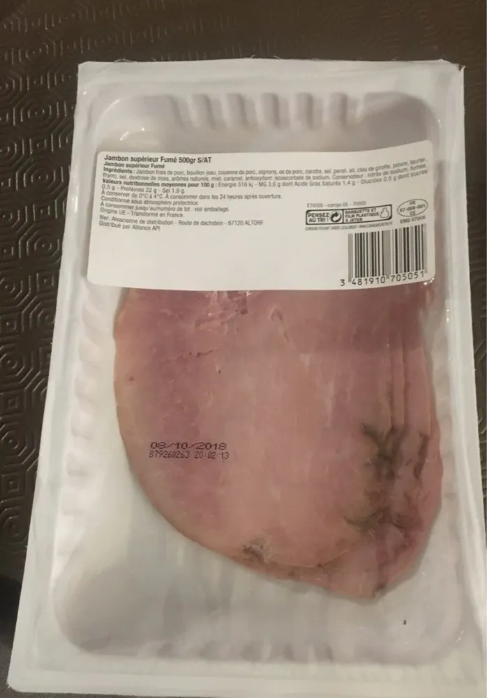 Jambon superieur fumé