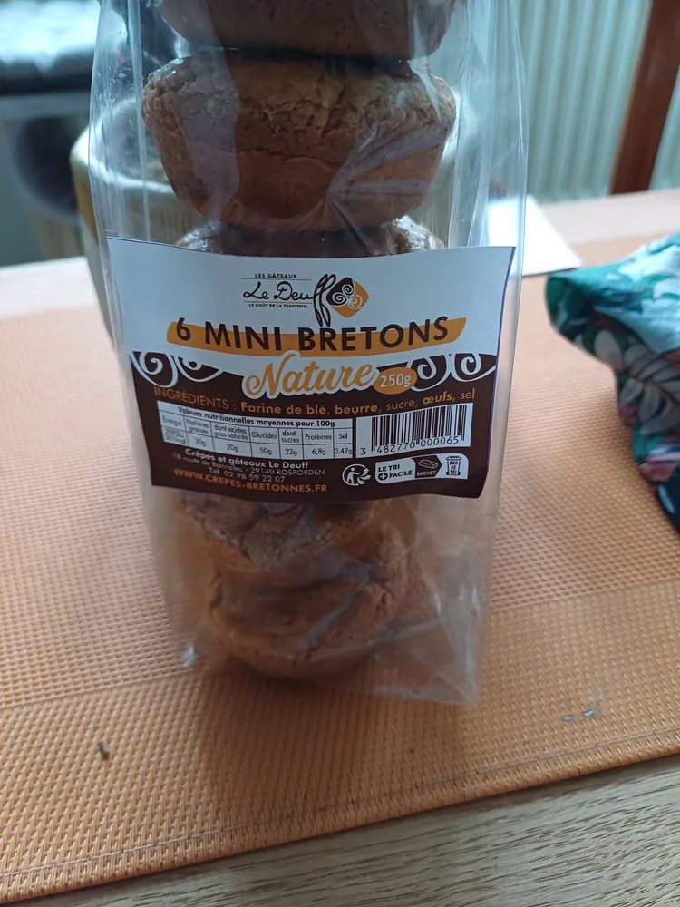 6 MINI BRETONS Nature