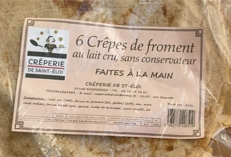 6 crepes de froments