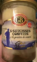 Saucisses confites