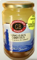 Saucisses confites "à la graisse de canard"
