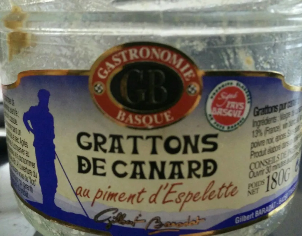 Grattons de canard GASTRONOMIE BASQUE
