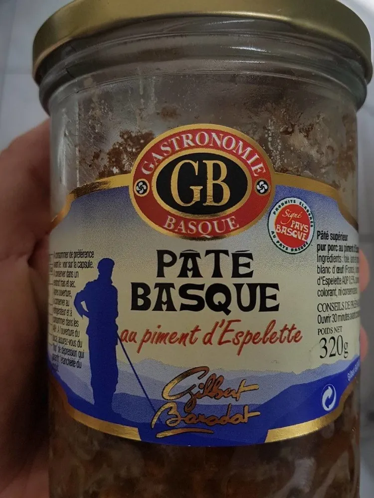Pate Basque au piment d'Espelette GASTRONOMIE BASQUE