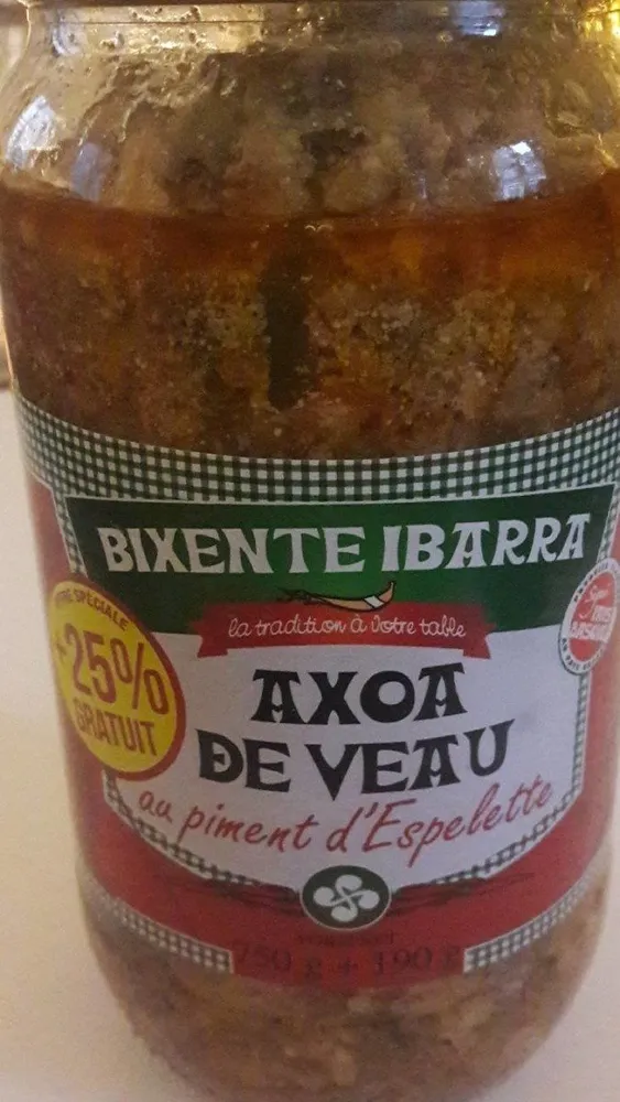 Axoa de veau au piment d'espelette