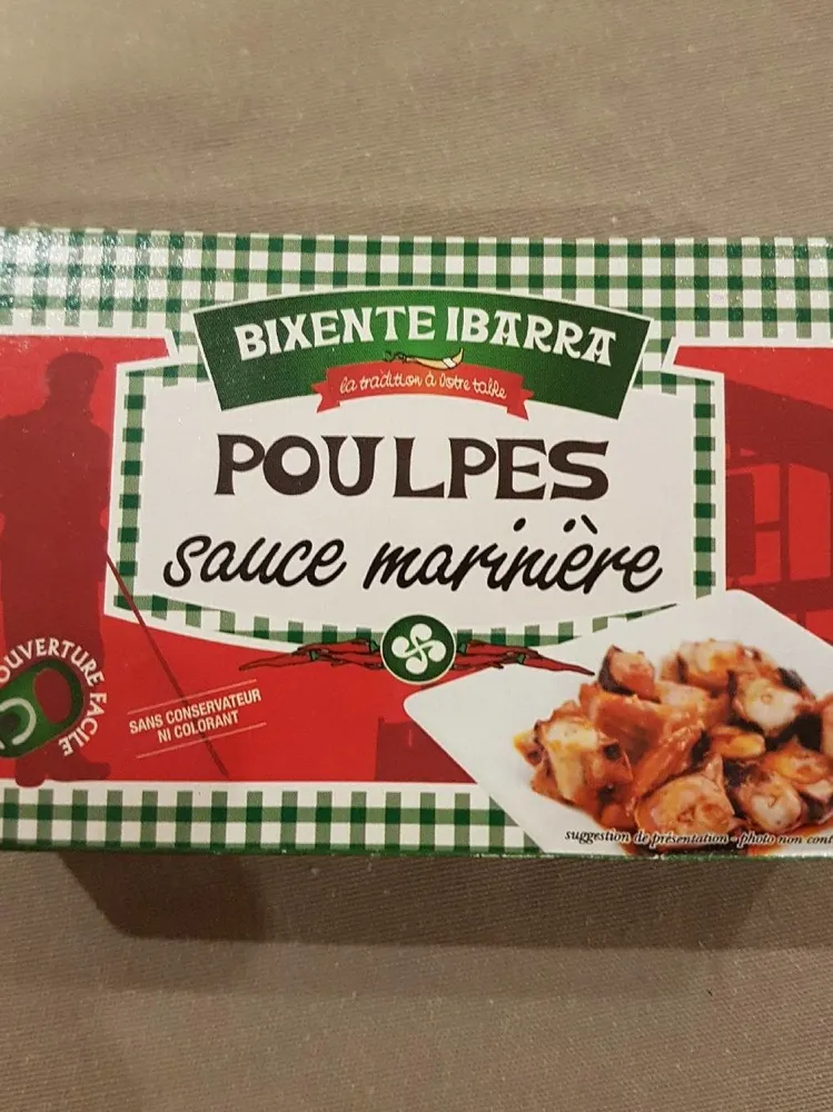 Poulpes sauce marinière