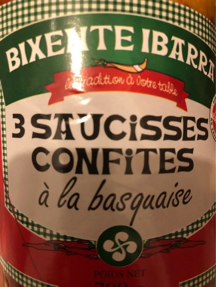 Saucisses confites