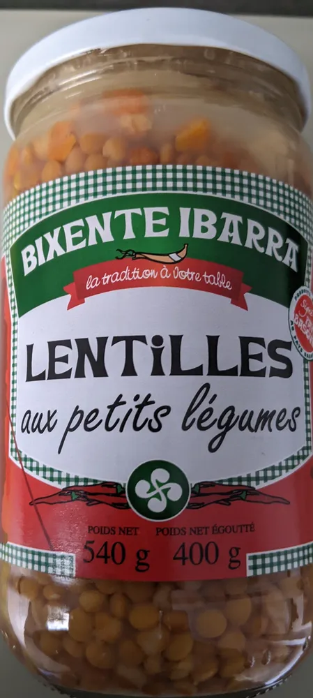 Lentilles aux petits légumes