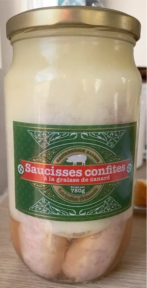 Saucisses confites