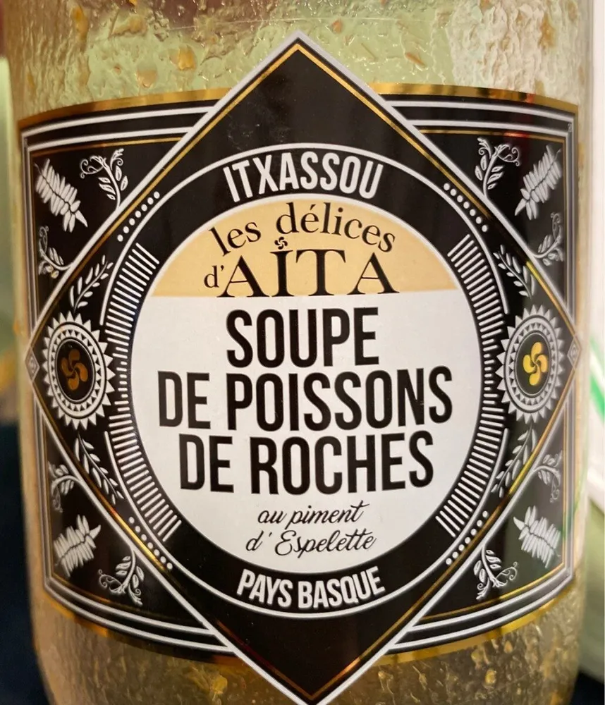 SOUPE DE POISSONS DE ROCHES AU PIMENT D'ESPELETTE