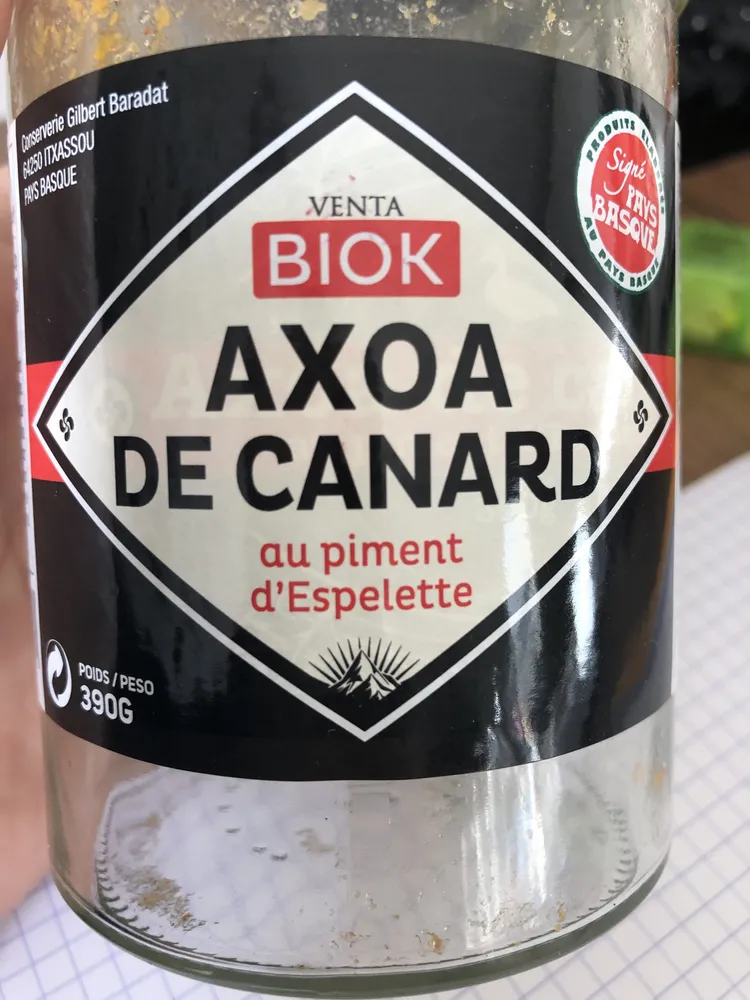 Axoa de canard au piment d’Espelette
