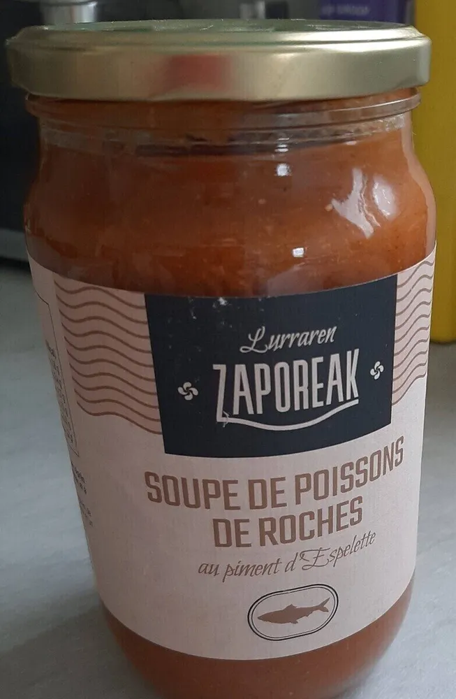 Soupe de poissons de roches