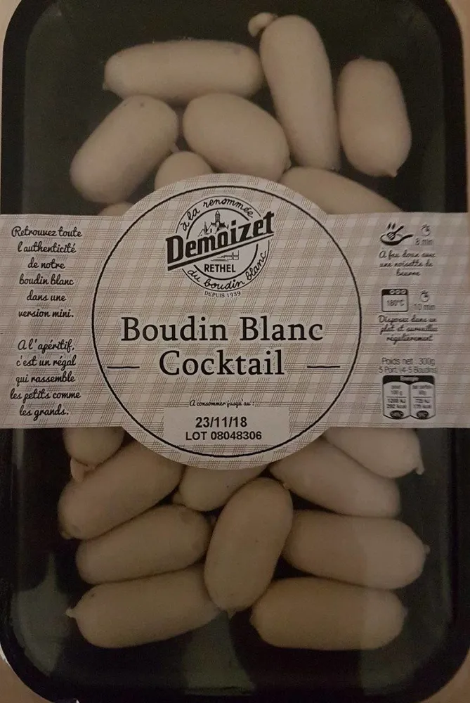Boudin blanc cocktail