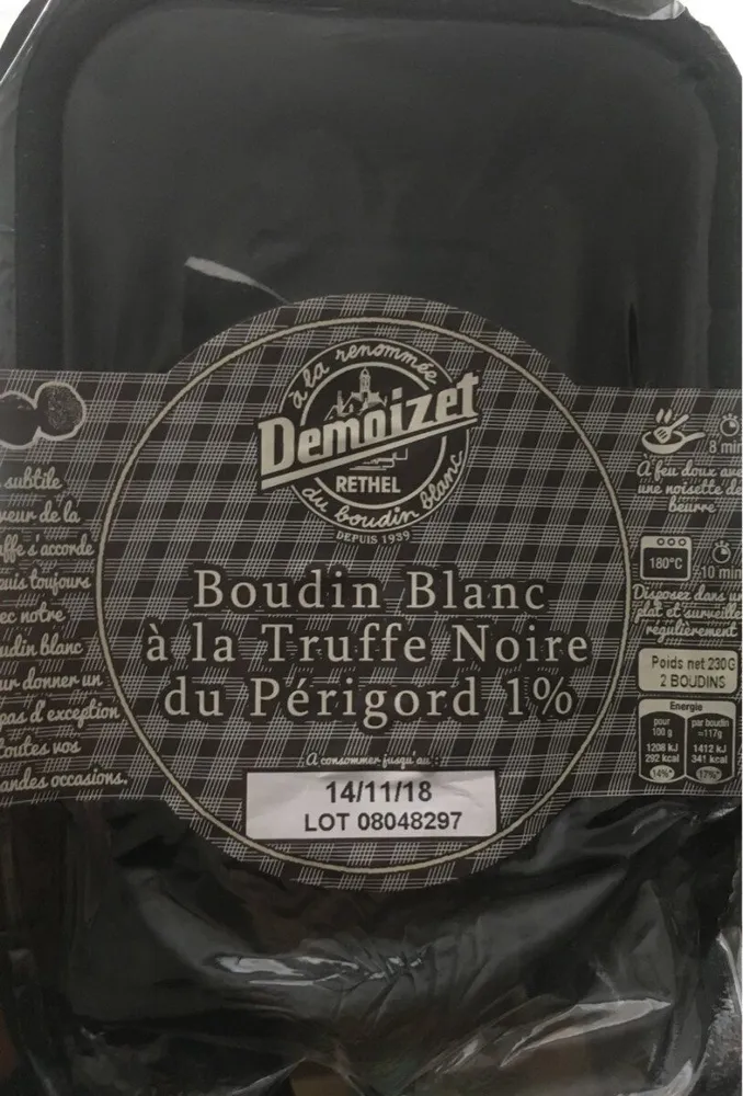 Boudin blanc a la truffe noir