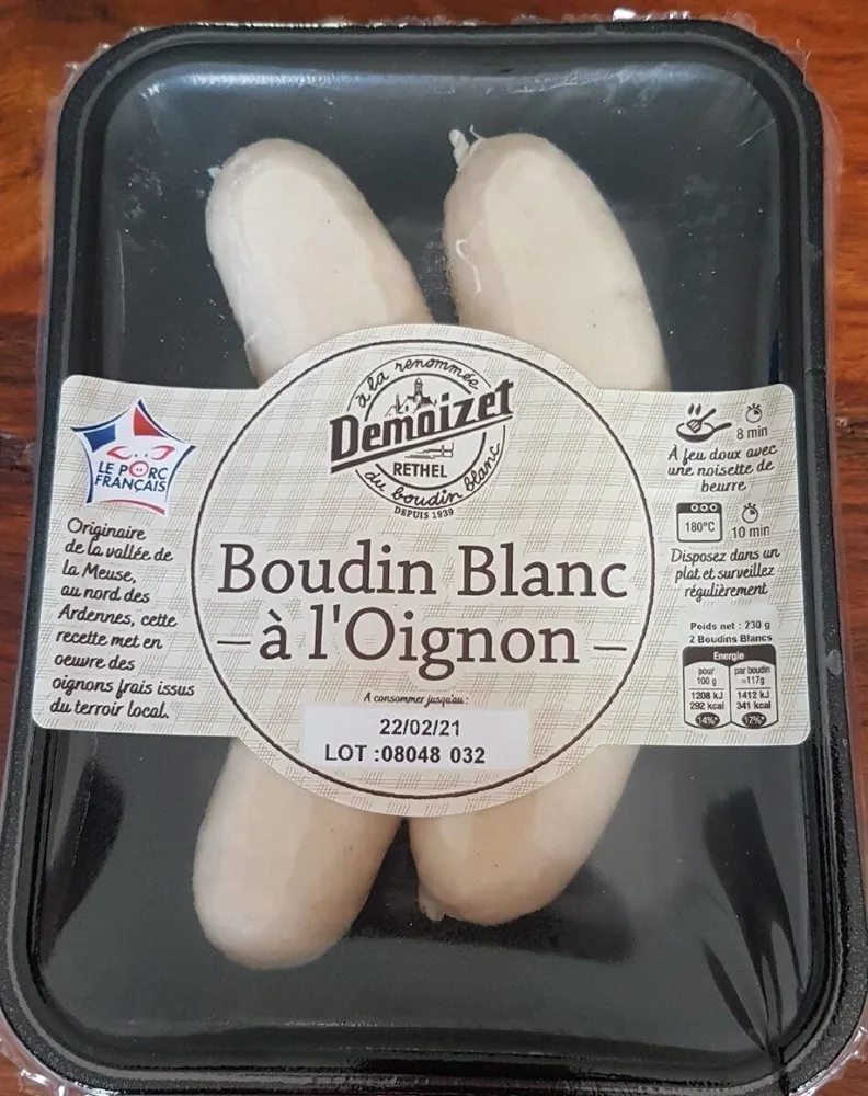 Boudin blanc à l'oignon
