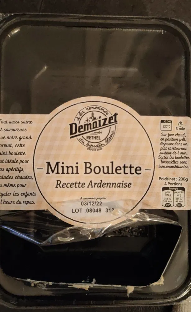 Mini boulette