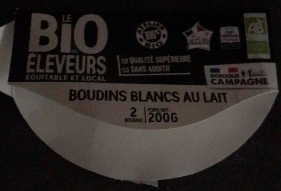 Boudins blancs au lait