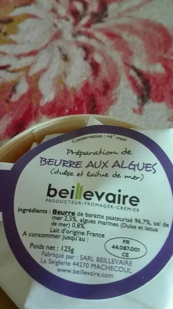 Beurre aux algues