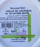 Fromage frais caille de campagne