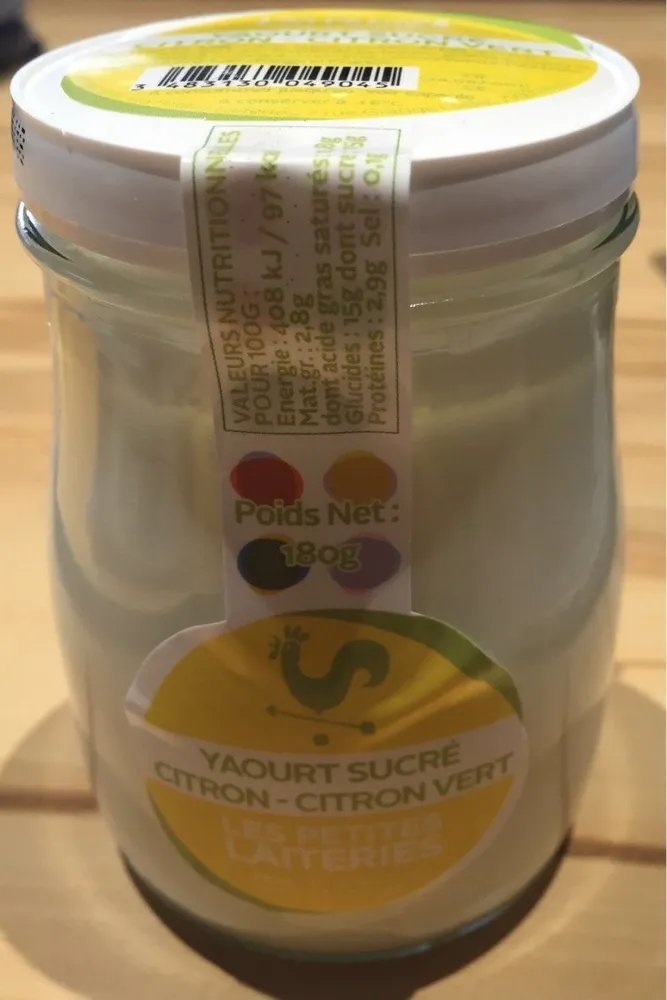 Yaourt Sucré citron