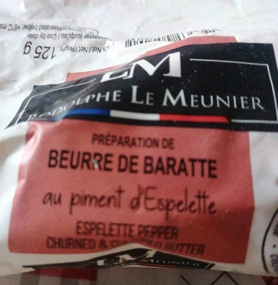 Beurre de baratte au piment d'espelette