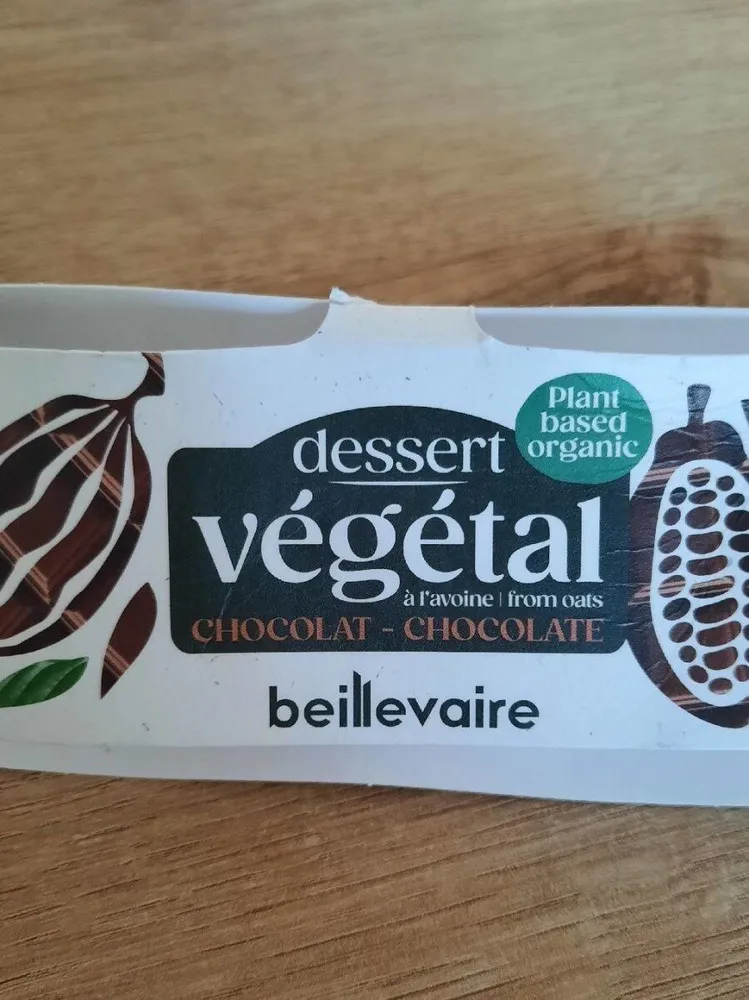 Dessert végétal à l'avoine chocolat