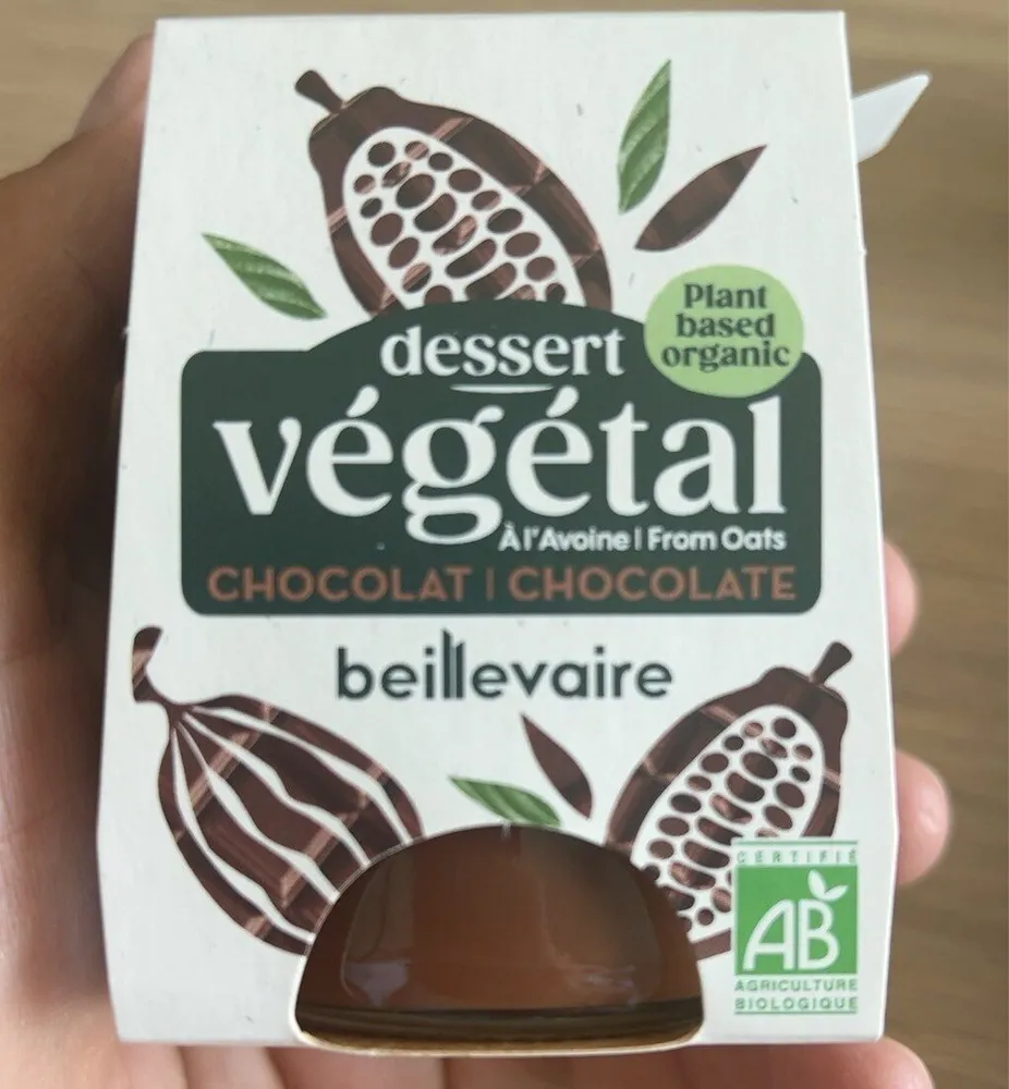 Dessert végétal à l'avoine chocolat