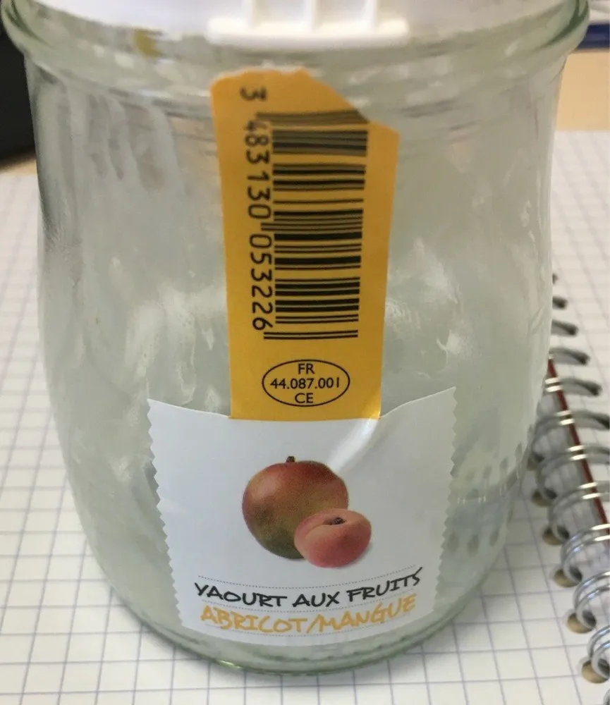Yaourt aux fruits Abricot/Mangue