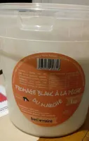 Fromage blanc à la pêche du marché