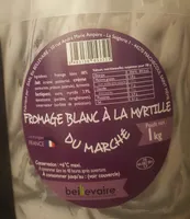 Fromage blanc à la myrtille du marché