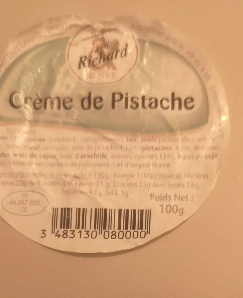 Crème de pistache