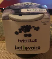 Yaourt nature sur fruits Myrtille