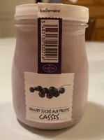 Yaourt sucré cassis