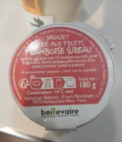 Yaourt sucré aux fruits Framboise Sureau
