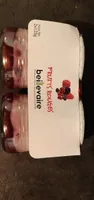 Yaourt nature sur fruits