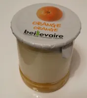 Yaourt nature sur fruits Orange
