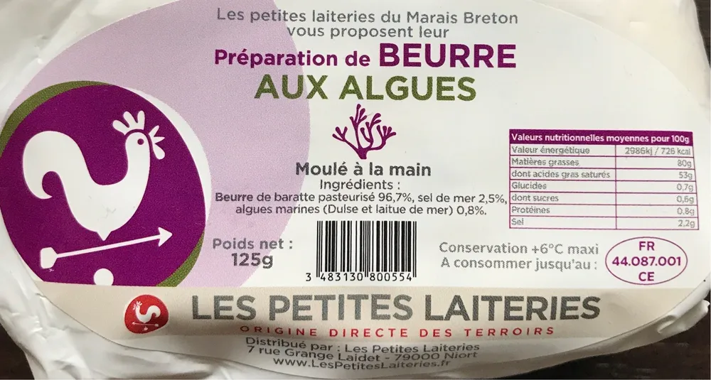 Beurre aux algues