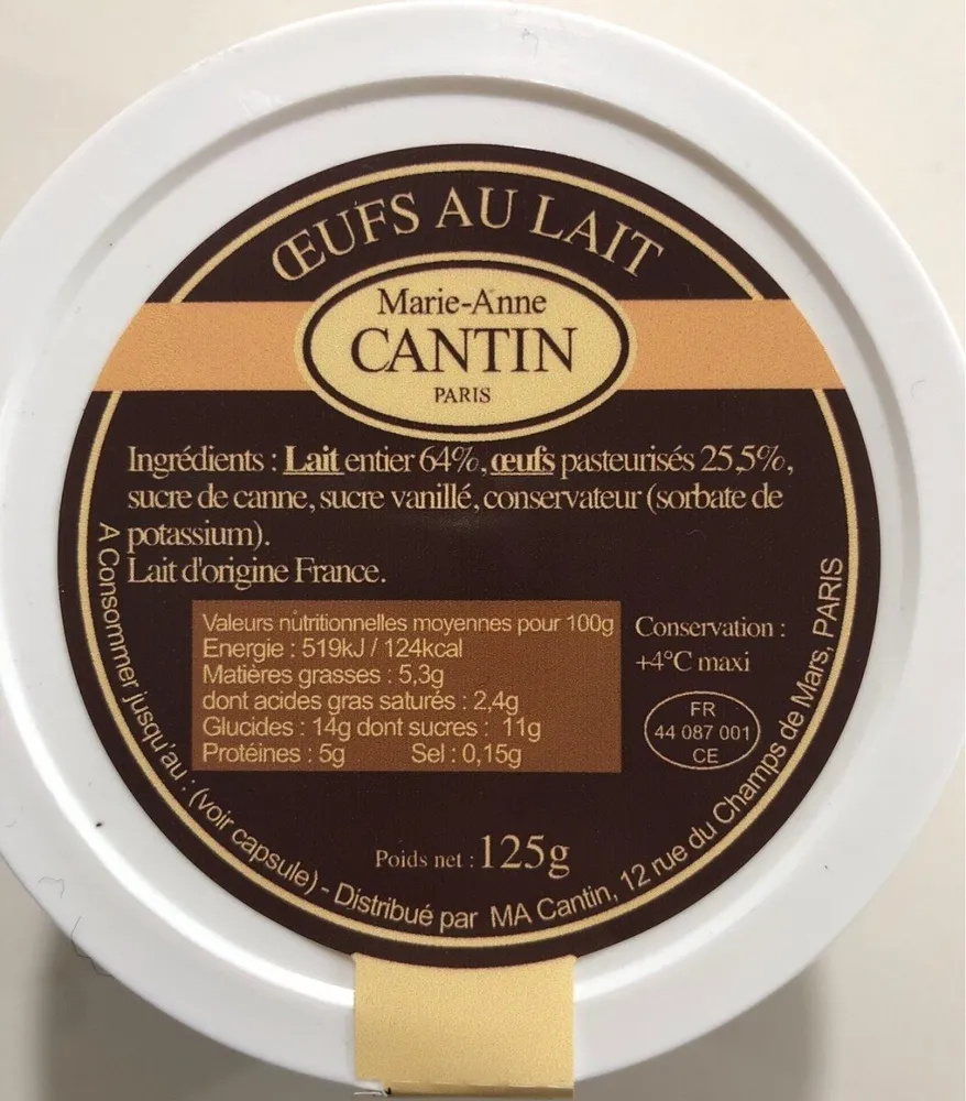 Oeufs au lait
