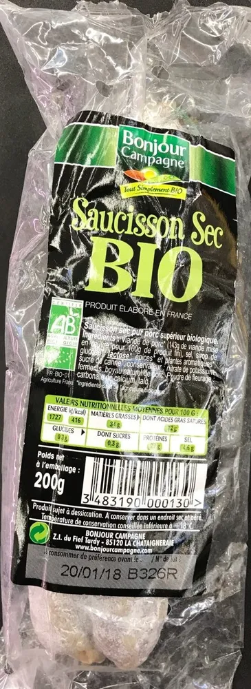 Saucisson Sec Nature