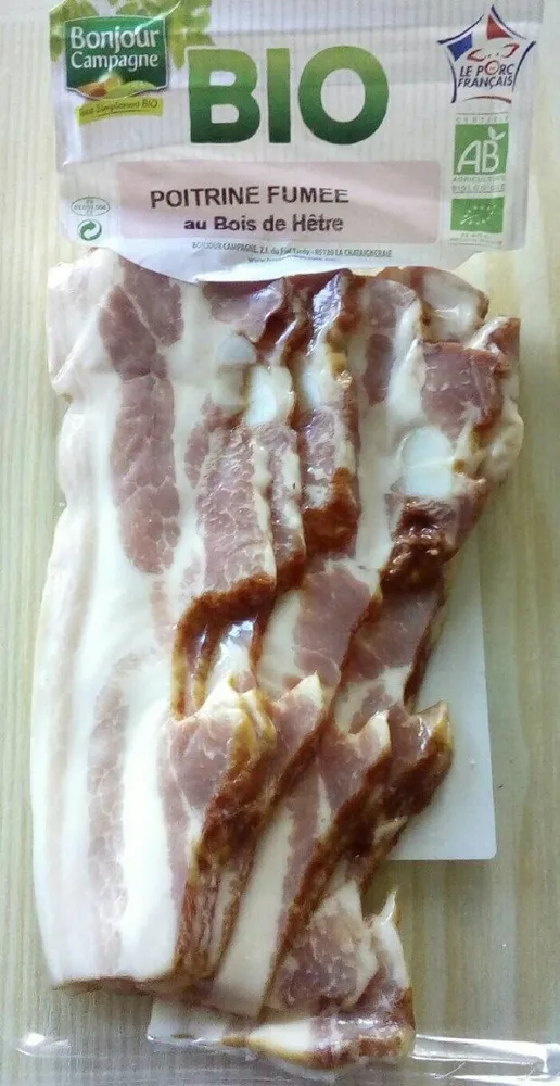 Poitrine fumée au bois de hêtre