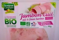 Jambon Ail & Fines Herbes Bio Tranche x2