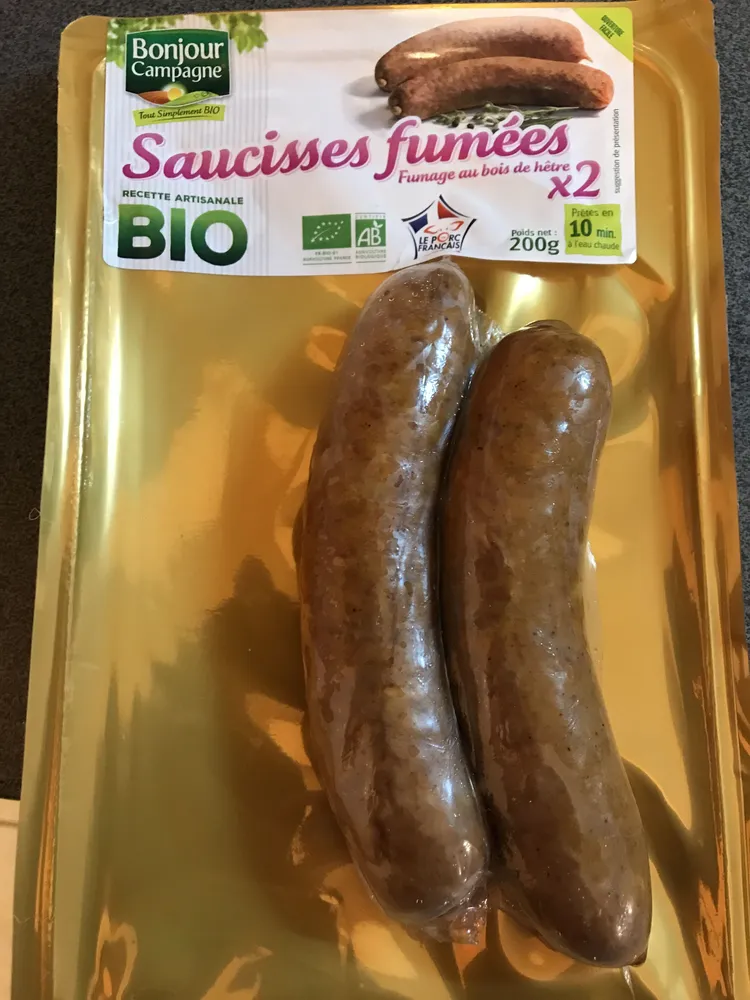 Saucisses fumées
